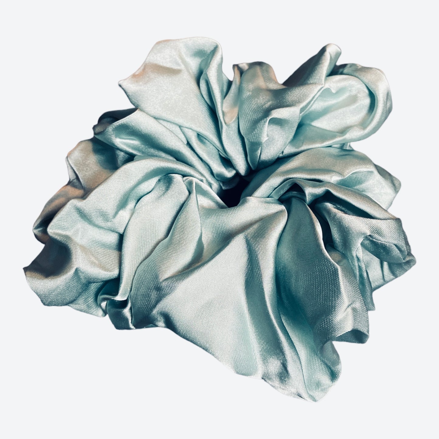 Oversized Satin Silk Scrunchie Sage